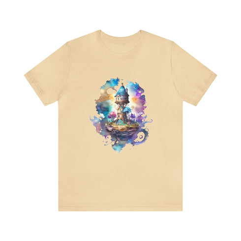 The Wizard's Floating Tower - Short Sleeve Tee Soft Cream